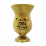 Cuia em Madeira Imbuia Taça Personalizada