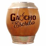 Cuia Coquinho Uruguaio Bocal Inox Base Metal Personalizado