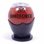 Cuia Coquinho Uruguaio Personalizado com Suporte em Couro