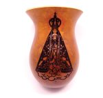 Cuia Chimarrão Sem Pé Gravada Laser Nossa Senhora