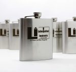 Porta Whisky 7 oz 210 ml inox Personalizado Laser