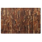 Tábua Premium em Teca Invertida 58 x 38 cm com Canaleta