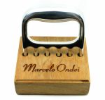 Garfo Garra de Urso em Alumínio Fundido com Base em Madeira Personalizado