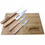 Kit Churrasco Personalziado com Tábua Estojo Facas Tesoura Brindes Atacado Fábrica 02250