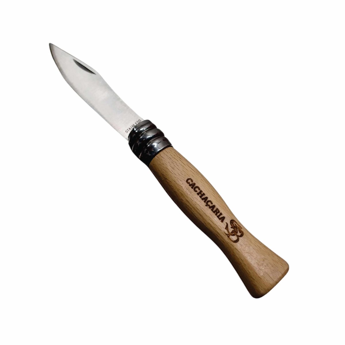 Canivete Madeira Personalizado Metal Inox Fábrica Brindes Caça Pesca