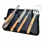 Kit Churrasc Faca Espatula Pegador Personalizado com Estojo Ref 08199 Atacado Fornecedor
