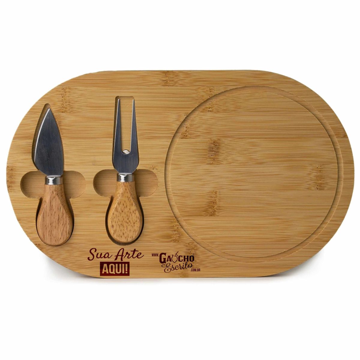 Kit Queijo Bambu Garfo Faca Tábua Frios Fábrica Atacado Personalizada Casamentos Festas Eventos