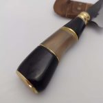 Faca Artesanal 7" Aço Carbobo Lâmina 7" Personalizada Cabo Chifre Madeira Osso Fábrica Cuteleiro Distribuidora Eventos