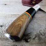 Faca Artesanal Inox 420 Lâmina 8" Cabo em Madeira e Chifre 3 Cores RS Fábrica Atacado Brindes Eventos Churrasco Presente DIa dos Pais