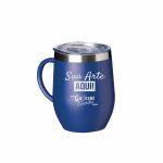 Caneca térmica inox 350 ml com tampa personalizada a laser atacado brindes cores