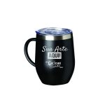 Caneca térmica inox 350 ml com tampa personalizada a laser atacado brindes cores