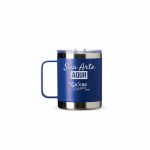 Caneca térmica em inox personalizada 350 ml com pintura powder coat e gravação a laser 06061 Brindes Café