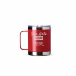 Caneca térmica em inox personalizada 350 ml com pintura powder coat e gravação a laser 06061 Brindes Café