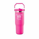 copo térmico personalizado 800ml inox pink powder coat