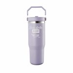copo térmico inox 800ml com tampa de bico roxo