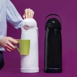 garrafa térmica nobile mor 1,9 litros personalizada com bomba de pressão para chimarrão e cozinha