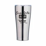 Copo Térmico 800 ml Inox Personalizado com Tampa 09242 Aço Escovado