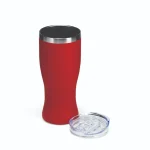 Copo Térmico Pilsener Cerveja Inox Personalizado Logomarca Vermelho